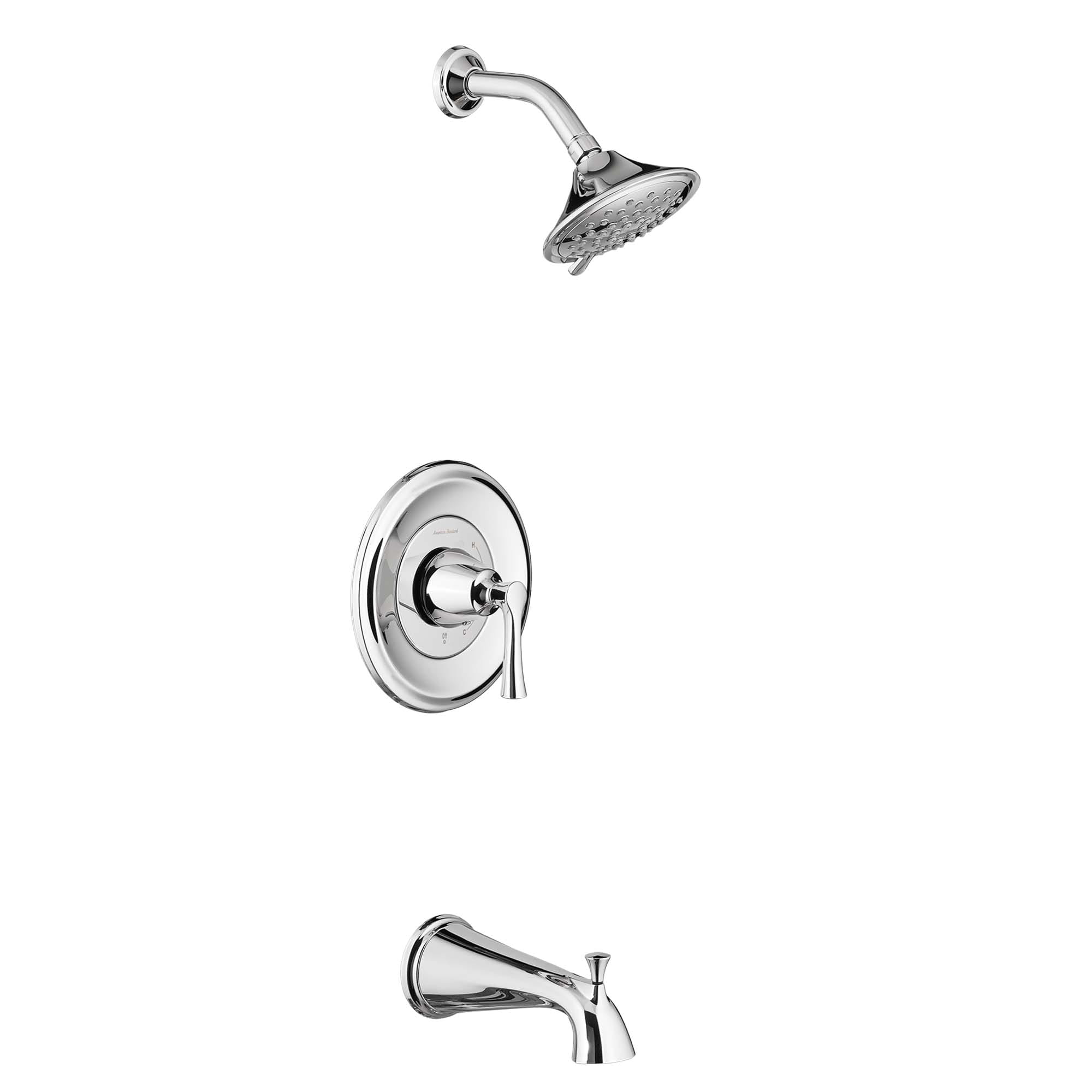 Estate 25 GPM Tub and Shower Trim Kit with 3 Function Showerhead and Lever Handle CHROME